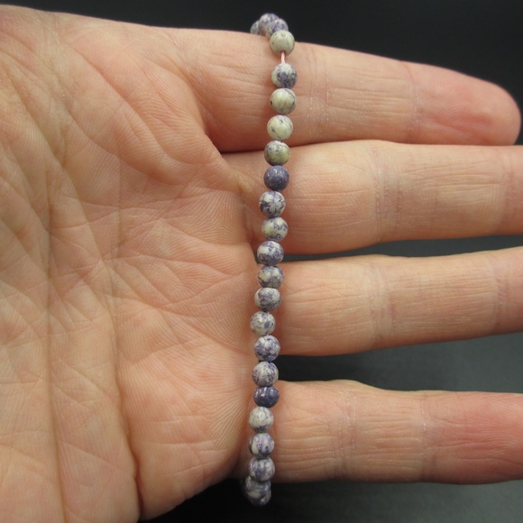 Vintage 9" Stunning Genuine Purple Stone Bracelet - Picture 2 of 5